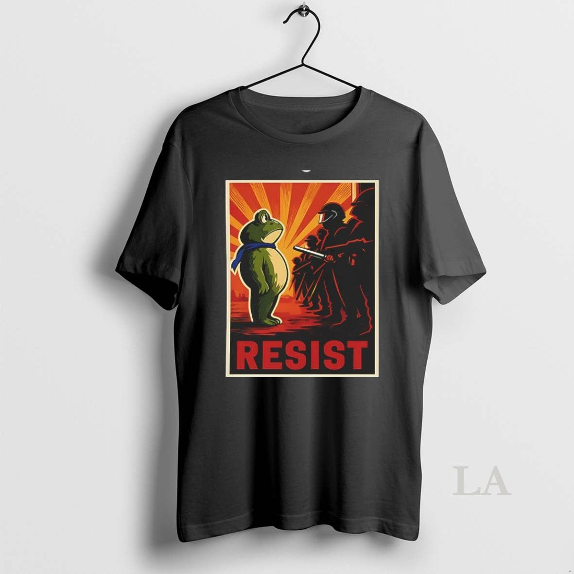 Original Portland Frog Protest Resist Vintage - Adult & Kids T-Shirts, Sweatshirts & Hoodies apparel design preview 1