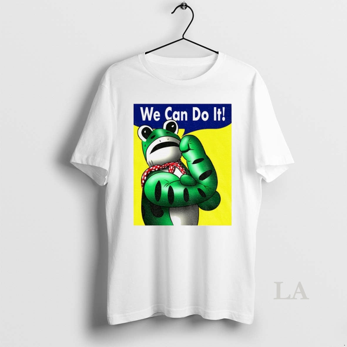 Original Portland Frog Rosie The Riveter We Can Do It - Adult & Kids T-Shirts, Sweatshirts & Hoodies apparel design preview 1
