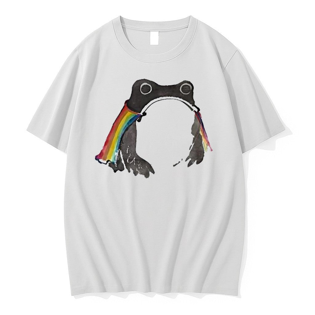 Original Proud Frog Rainbow Flag Subtle Jpg - Adult & Kids T-Shirts, Sweatshirts & Hoodies apparel design preview 1