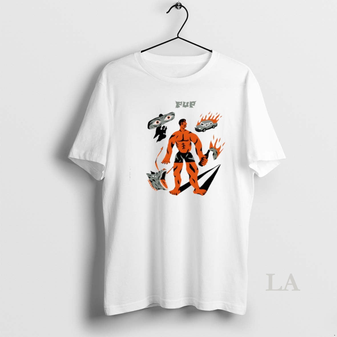 Original Pup Band Muscle Man - Adult & Kids T-Shirts, Sweatshirts & Hoodies apparel design preview 1