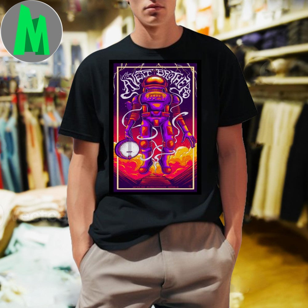 Original Red Rocks The Avett Brothers July 12 2025 - Adult & Kids T-Shirts, Sweatshirts & Hoodies apparel design preview 1
