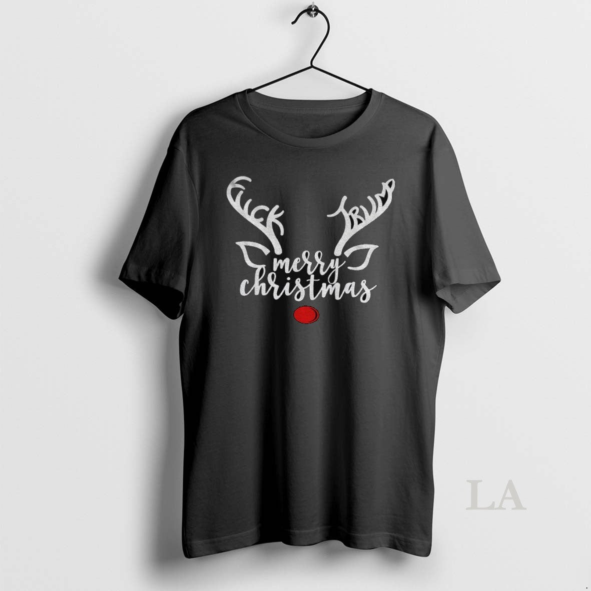 Original Reindeer Merry Christmas Fuck Trump - Adult & Kids T-Shirts, Sweatshirts & Hoodies apparel design preview 1