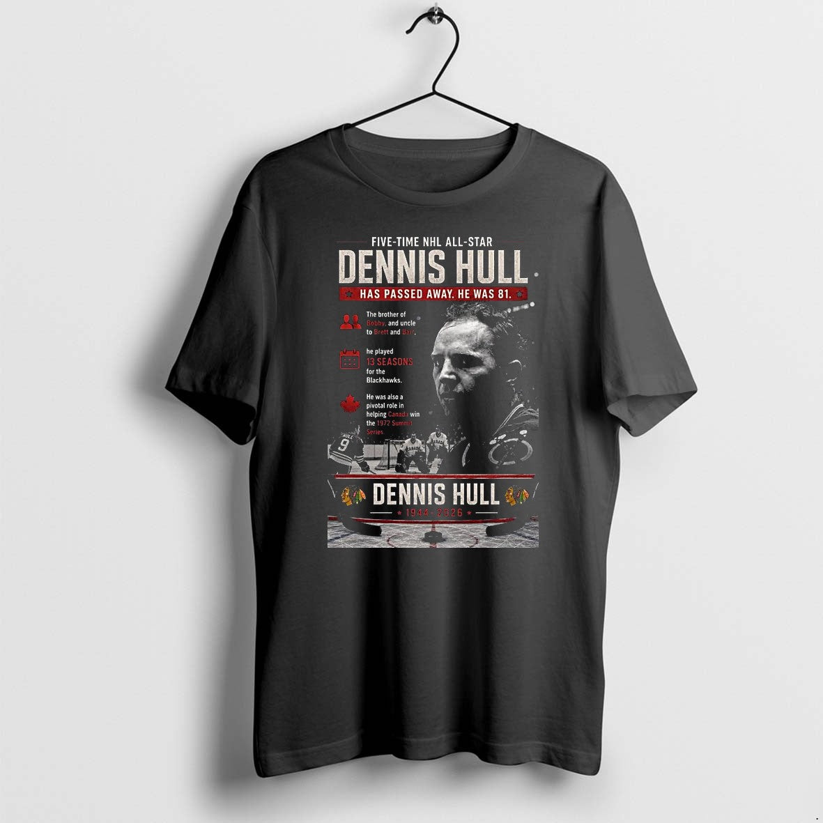 Original Rip Dennis Hull 1944 2026 1 Jpg - Adult & Kids T-Shirts, Sweatshirts & Hoodies apparel design preview 1