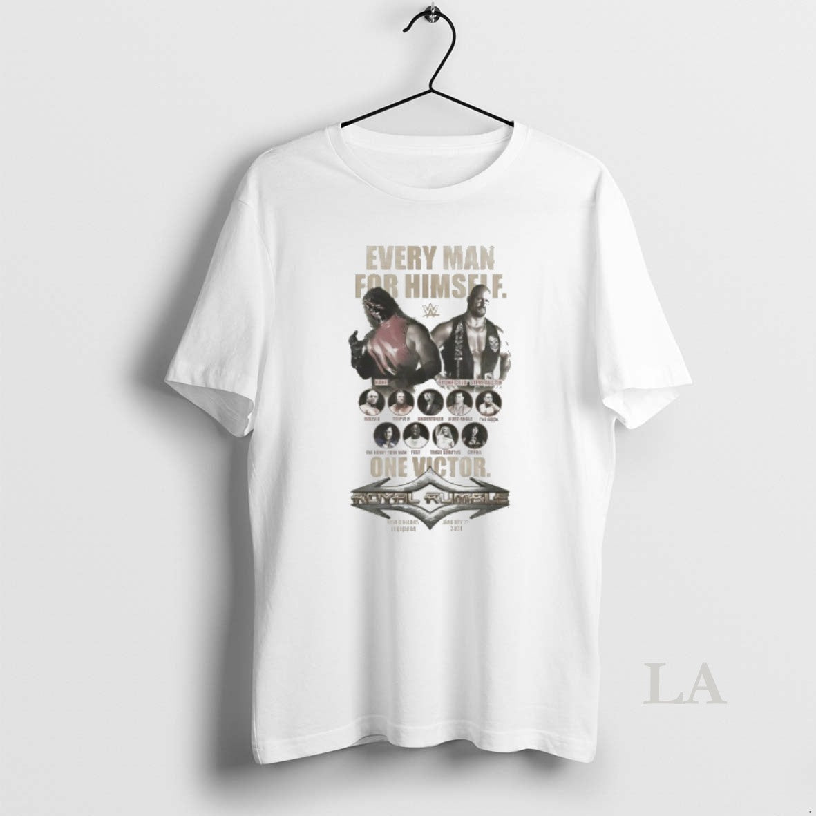 Original Royal Rumble 2001 Every Man For Himself One - Adult & Kids T-Shirts, Sweatshirts & Hoodies apparel design preview 1