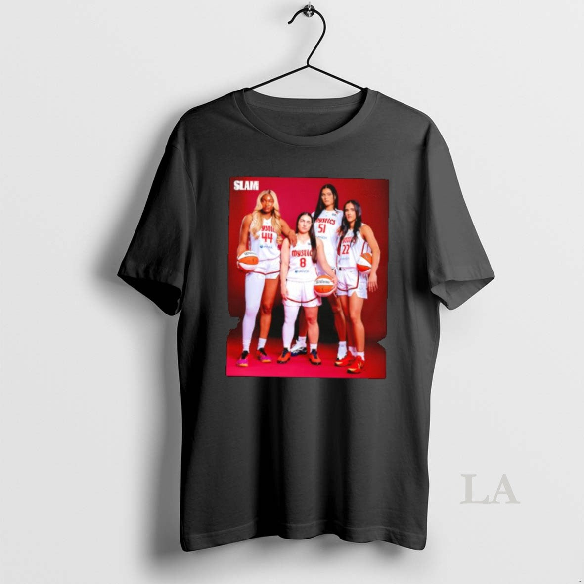 Original Slam Mystics Basketball Players Team Photo - Adult & Kids T-Shirts, Sweatshirts & Hoodies apparel design preview 1