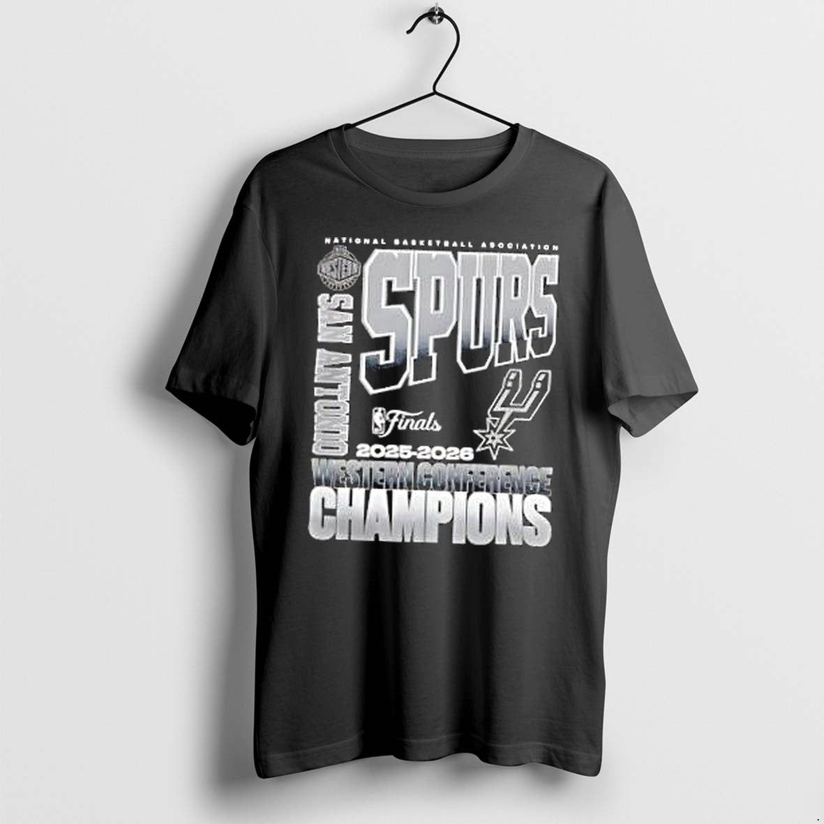 Original San Antonio Spurs 2025 2026 West Conference - Adult & Kids T-Shirts, Sweatshirts & Hoodies apparel design preview 1
