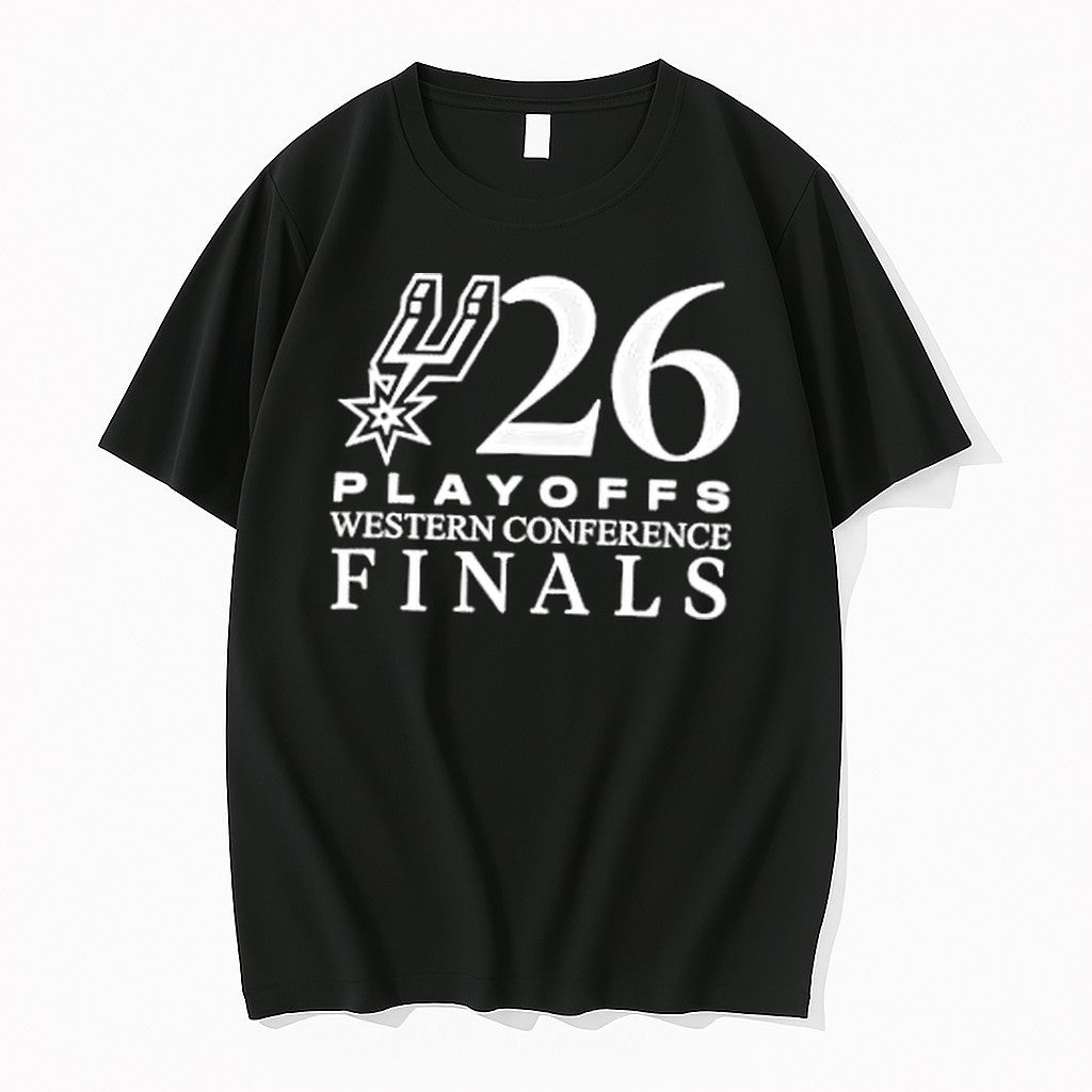 Original San Antonio Spurs 2026 Nba Playoffs Western - Adult & Kids T-Shirts, Sweatshirts & Hoodies apparel design preview 1