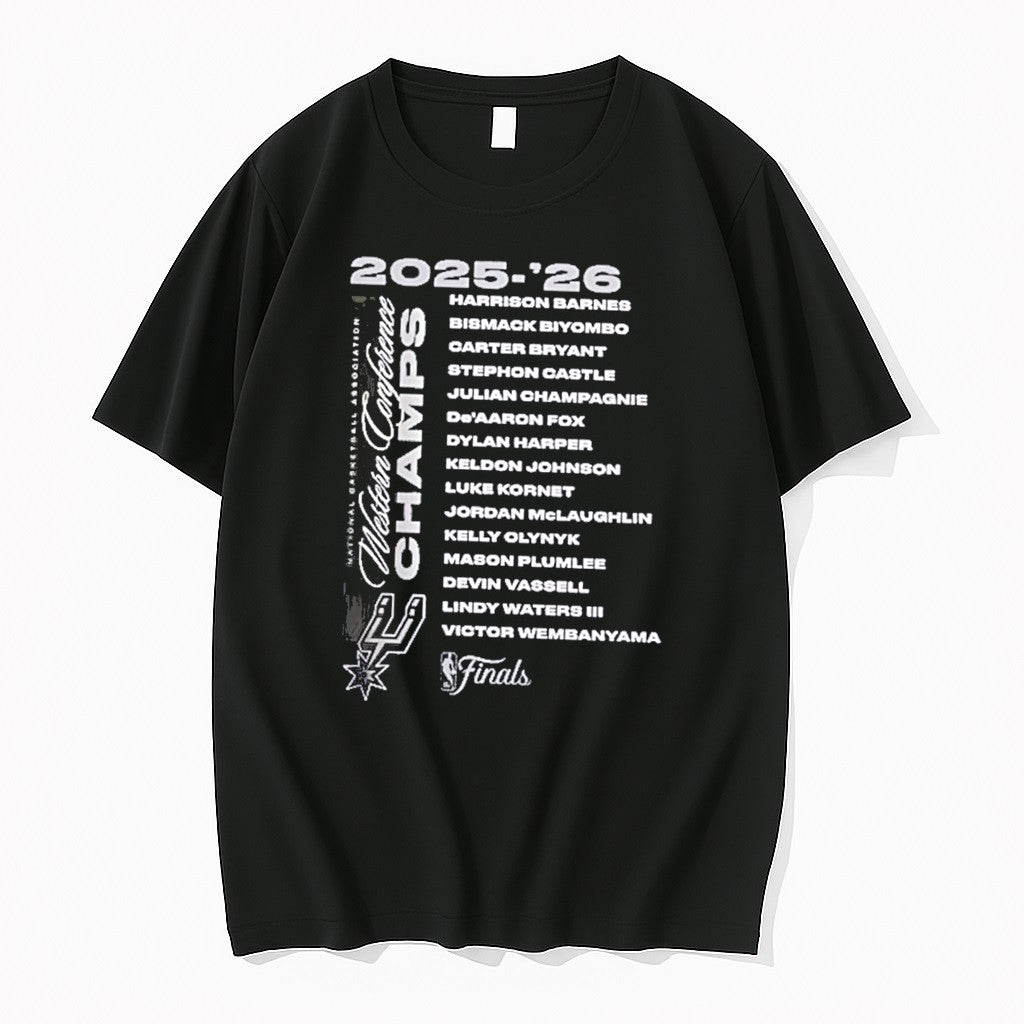Original San Antonio Spurs 2026 Nba Western - Adult & Kids T-Shirts, Sweatshirts & Hoodies apparel design preview 1
