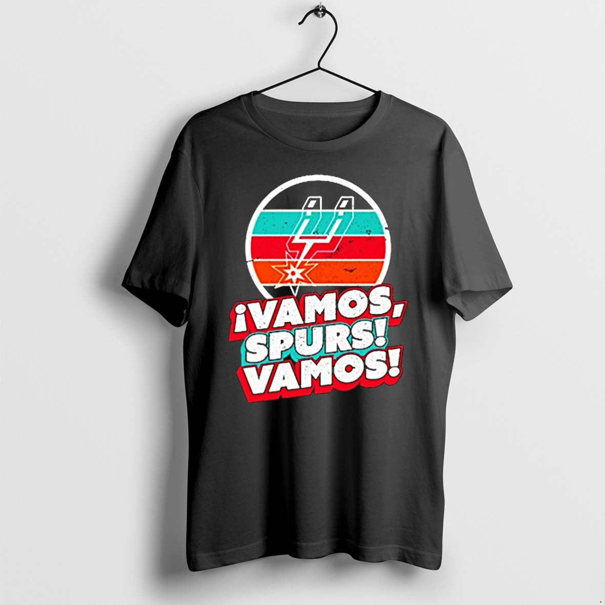 Original San Antonio Spurs Vintage Vamos Jpg - Adult & Kids T-Shirts, Sweatshirts & Hoodies apparel design preview 1
