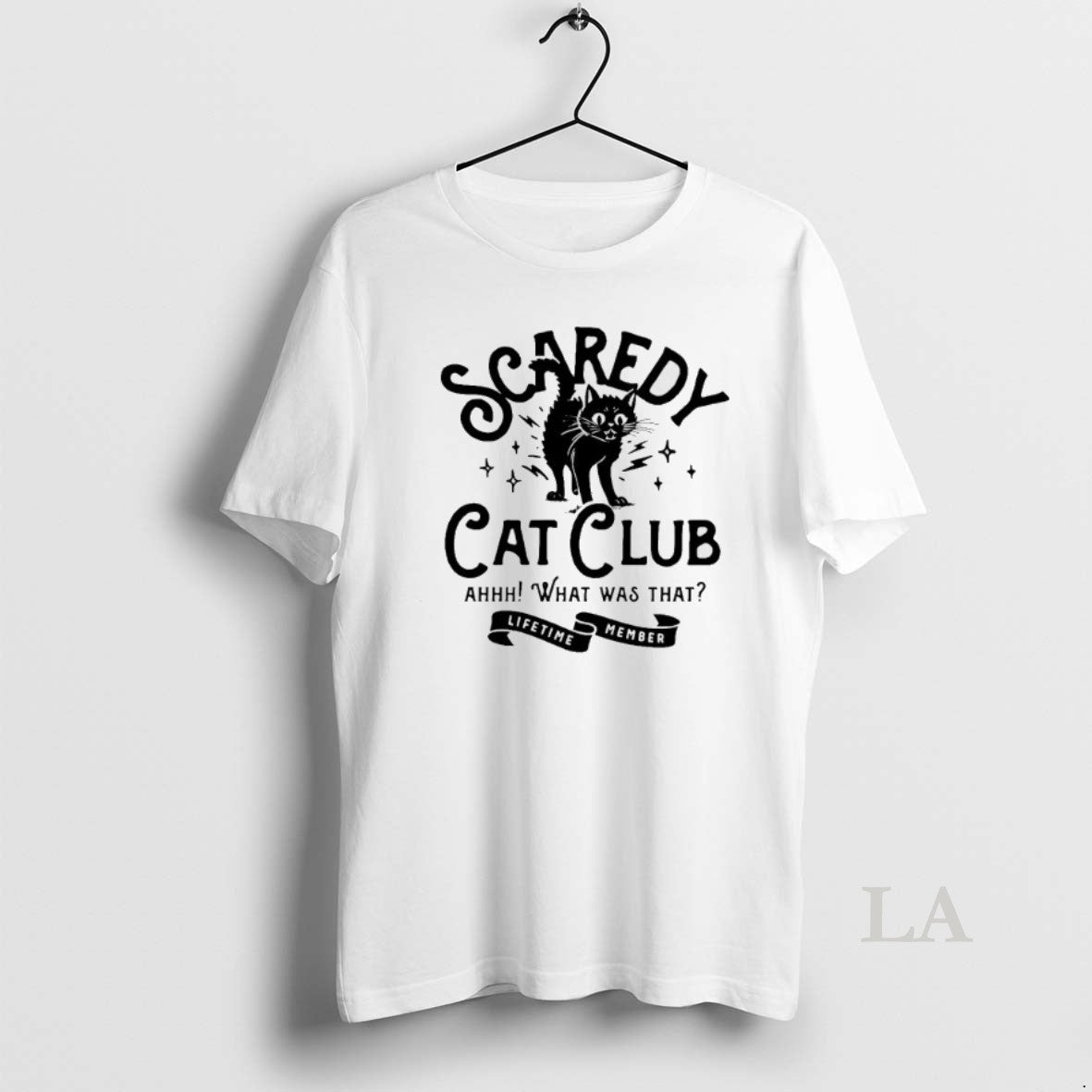 Original Scaredy Cat Club Ah What Was That Lifetime - Adult & Kids T-Shirts, Sweatshirts & Hoodies apparel design preview 1