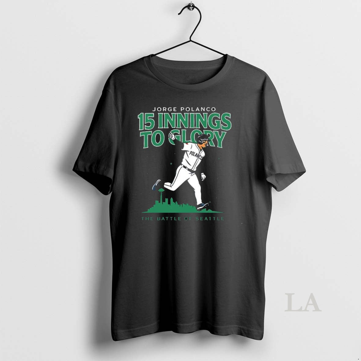Original Seattle Mariners Jorge Polanco 15 Inning - Adult & Kids T-Shirts, Sweatshirts & Hoodies apparel design preview 1