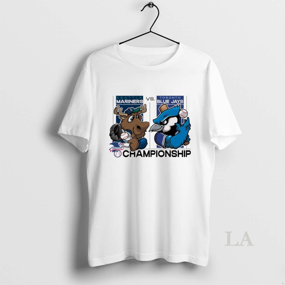 Original Seattle Mariners Vs Toronto Blue Jays 2025 - Adult & Kids T-Shirts, Sweatshirts & Hoodies apparel design preview 1