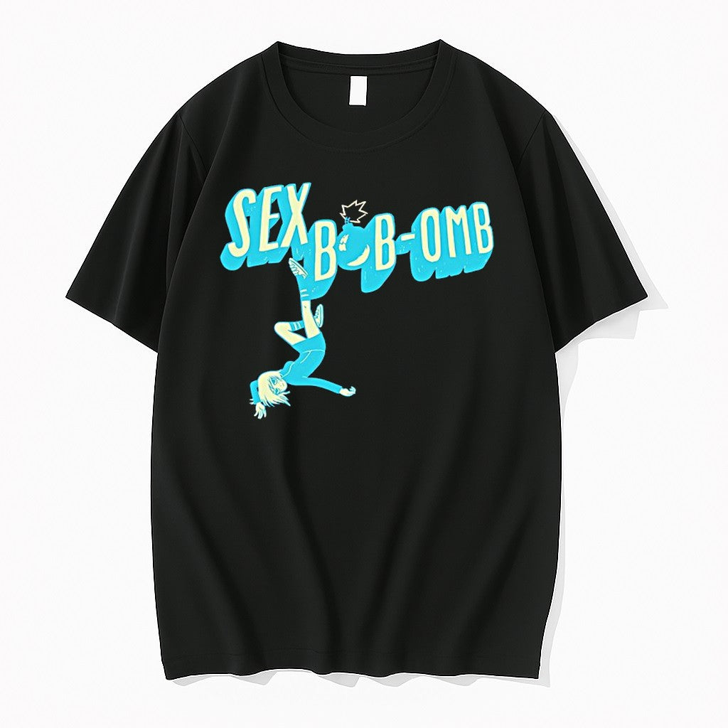 Original Sex Bob Omb Ramona Flowers Scott Pilgrim - Adult & Kids T-Shirts, Sweatshirts & Hoodies apparel design preview 1