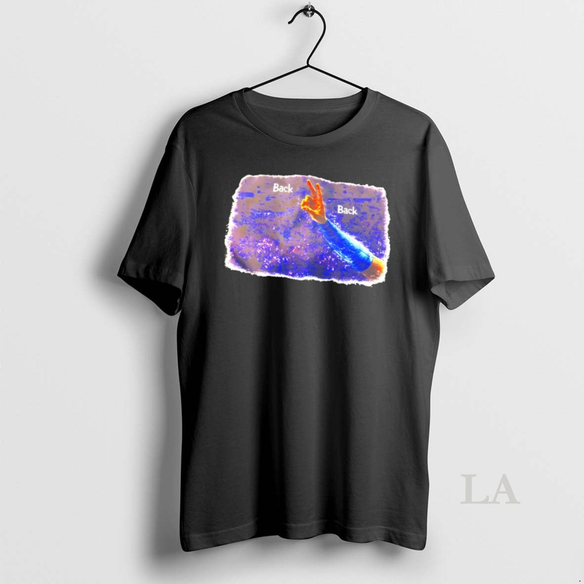 Original Shai Gilgeous Alexander Peace Hand Mvp Back - Adult & Kids T-Shirts, Sweatshirts & Hoodies apparel design preview 1