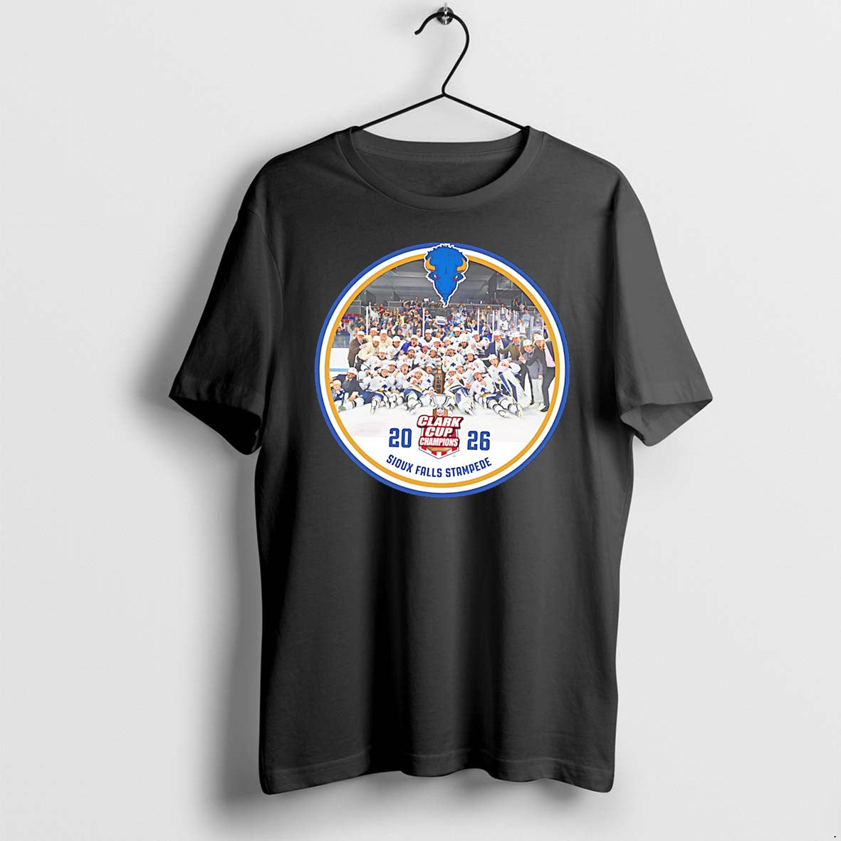 Original Sioux Falls Stampede 2026 Clark Cup - Adult & Kids T-Shirts, Sweatshirts & Hoodies apparel design preview 1