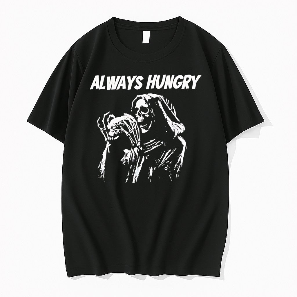 Original Skeleton Always Hungry Brennen Taylor Black - Adult & Kids T-Shirts, Sweatshirts & Hoodies apparel design preview 1