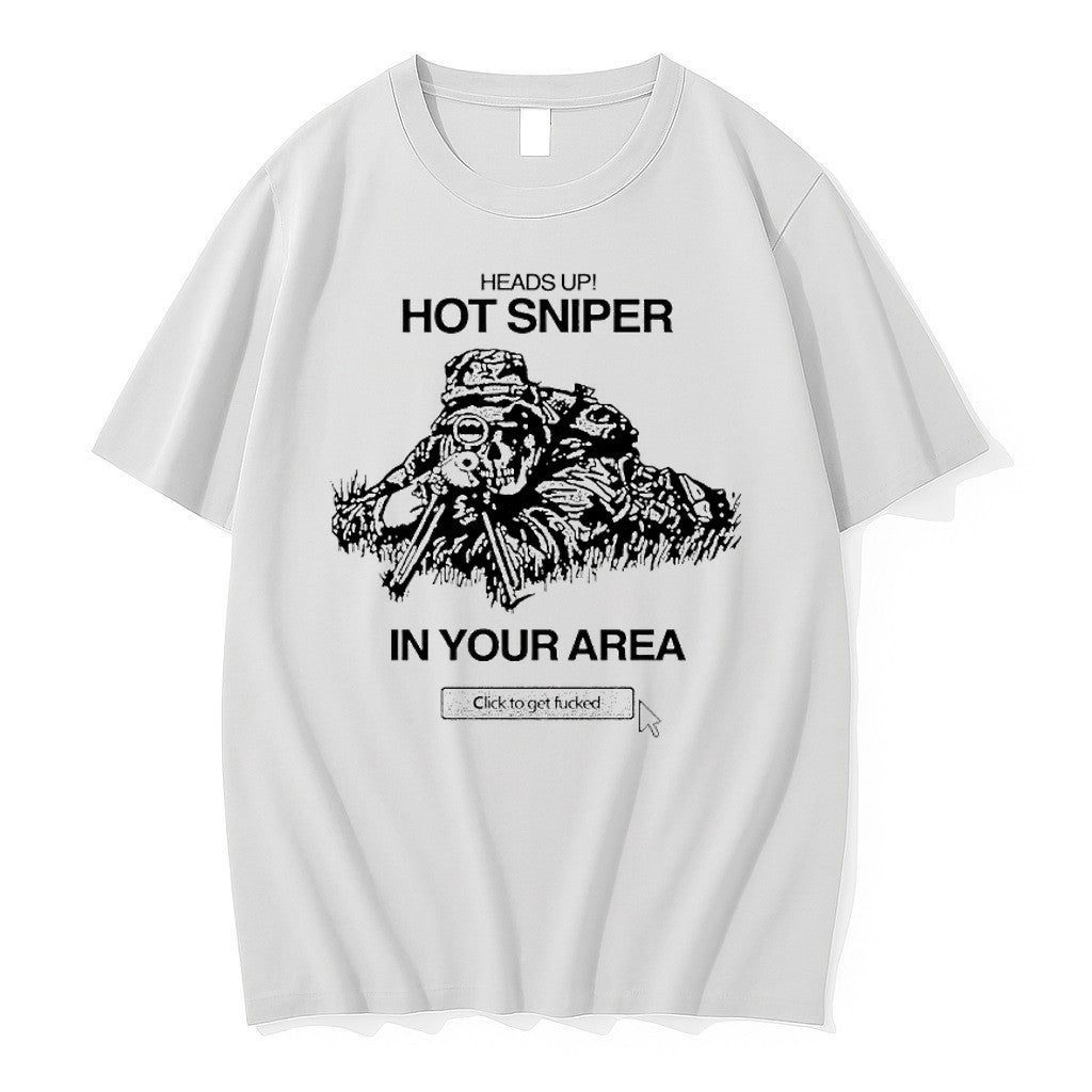Original Skeleton Geads Up Hot Sniper In Your Area - Adult & Kids T-Shirts, Sweatshirts & Hoodies apparel design preview 1