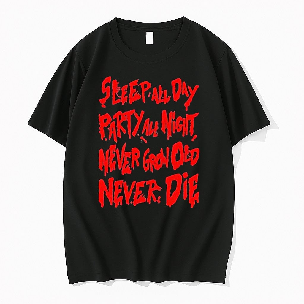 Original Sleepall Day Party All Night Never Grow Old - Adult & Kids T-Shirts, Sweatshirts & Hoodies apparel design preview 1
