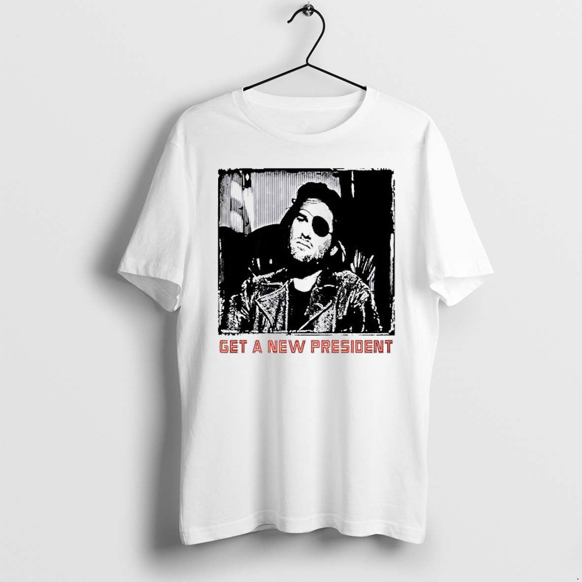 Original Snake Plissken Get A New President Jpg - Adult & Kids T-Shirts, Sweatshirts & Hoodies apparel design preview 1