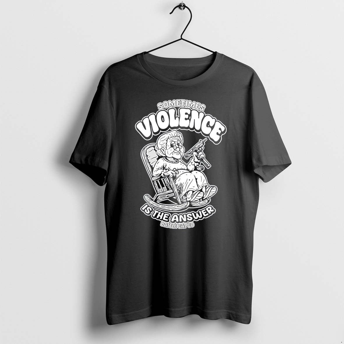 Original Sometimes Violence Is The Answer Grandma Jpg - Adult & Kids T-Shirts, Sweatshirts & Hoodies apparel design preview 1