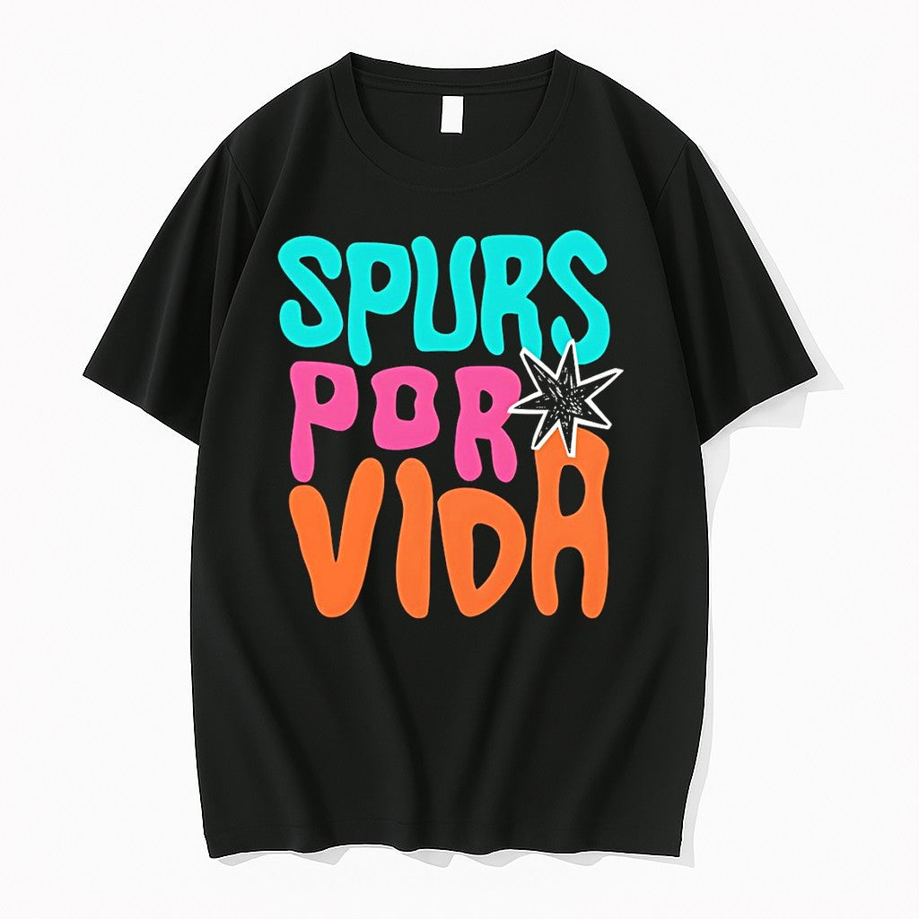 Original Spurs Por Vida San Antonio Basketball Nba - Adult & Kids T-Shirts, Sweatshirts & Hoodies apparel design preview 1