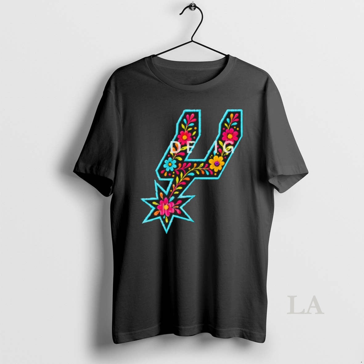 Original Spurs Logo Floral San Antonio Basketball Nba - Adult & Kids T-Shirts, Sweatshirts & Hoodies apparel design preview 1