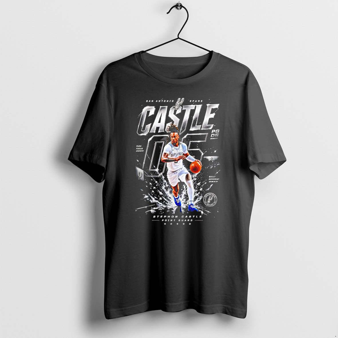 Original Stephon Castle San Antonio Spurs Nba - Adult & Kids T-Shirts, Sweatshirts & Hoodies apparel design preview 1
