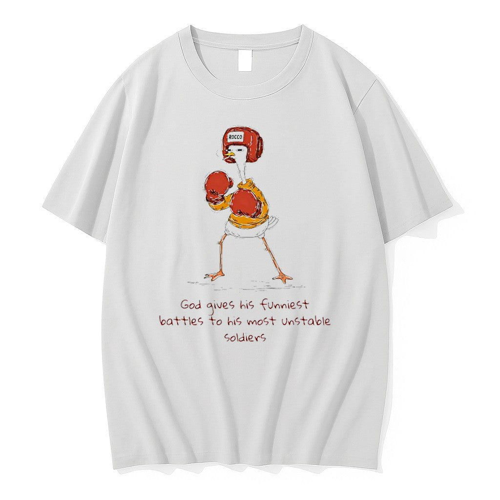 Original Stork God Gives His Funniest Battles To Most - Adult & Kids T-Shirts, Sweatshirts & Hoodies apparel design preview 1
