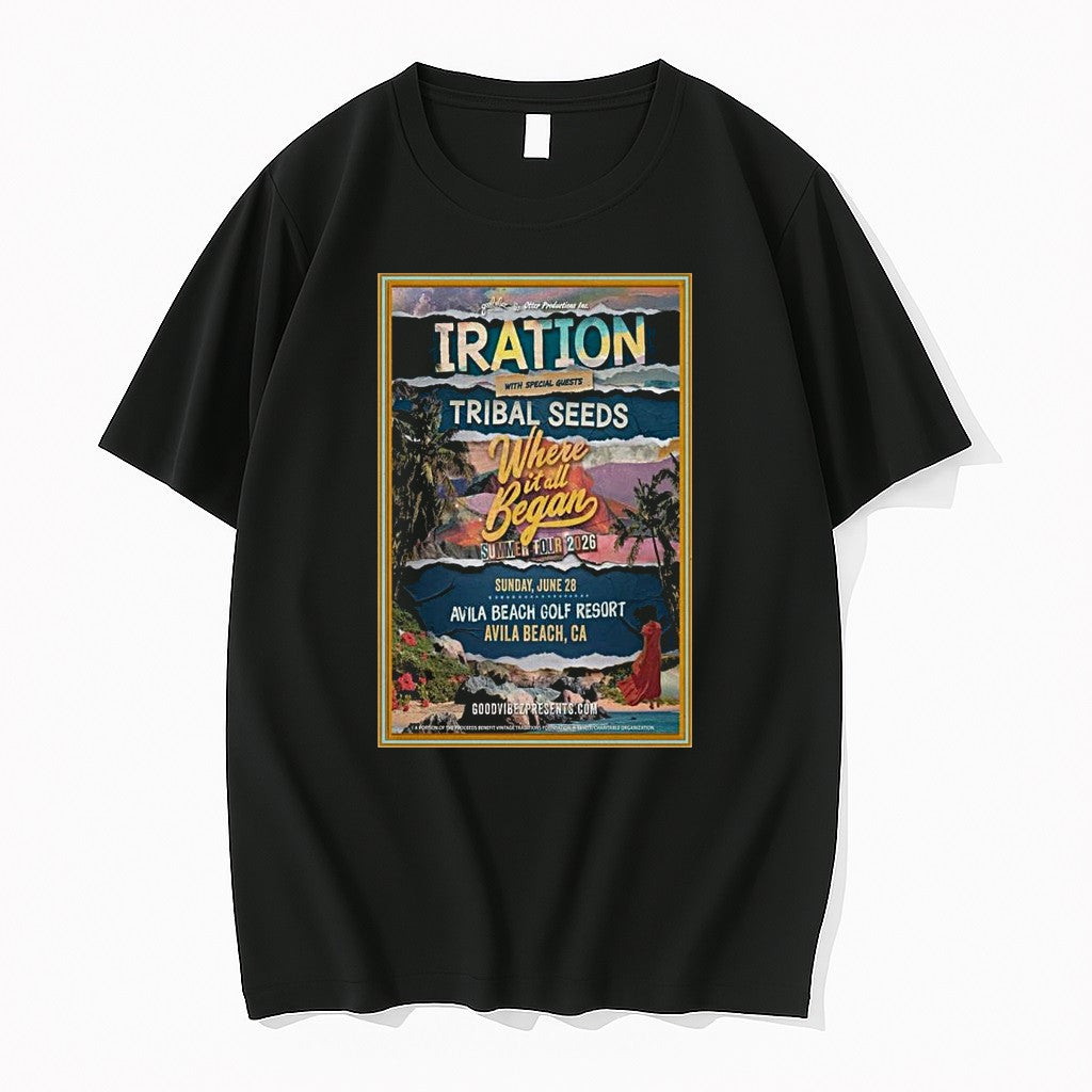 Original Tribal Seeds May 28 2026 Avila Beach Ca 1 - Adult & Kids T-Shirts, Sweatshirts & Hoodies apparel design preview 1