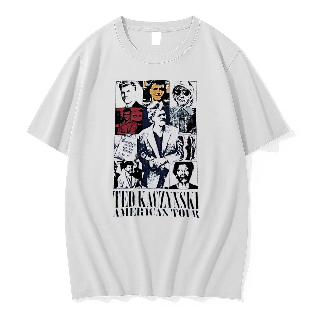Original Ted Kaczynski American Tour White Jpg - Adult & Kids T-Shirts, Sweatshirts & Hoodies apparel design preview 1