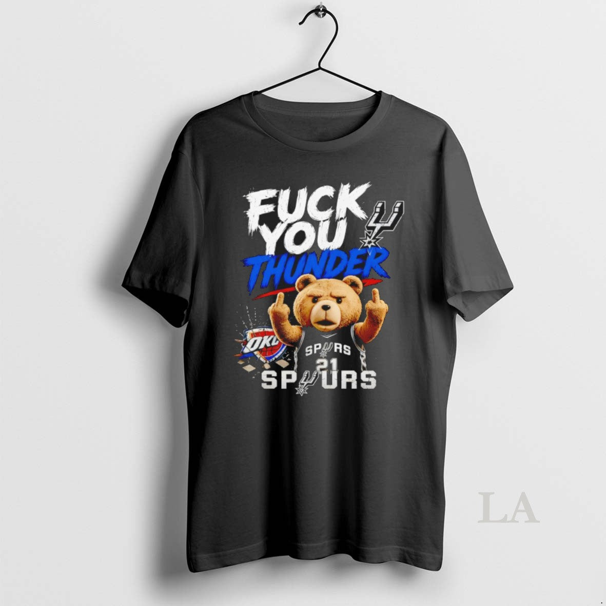 Original Teddy Bear Middle Finger Fuck You Thunder - Adult & Kids T-Shirts, Sweatshirts & Hoodies apparel design preview 1