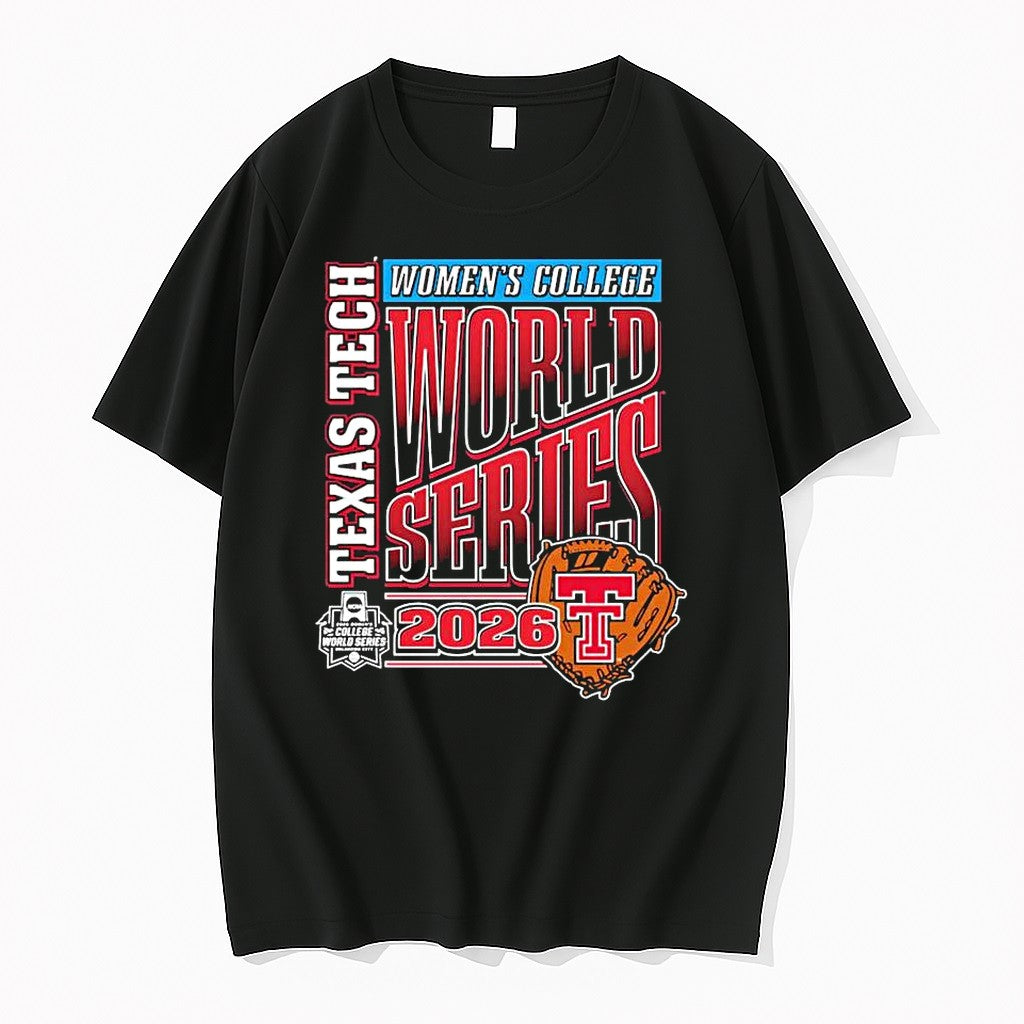 Original Texas Tech Womens College World Series 2026 - Adult & Kids T-Shirts, Sweatshirts & Hoodies apparel design preview 1