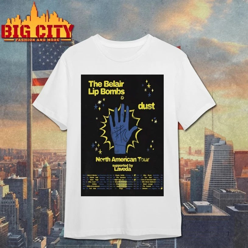 Original The Belair Lip Bombs Tour North American - Adult & Kids T-Shirts, Sweatshirts & Hoodies apparel design preview 1