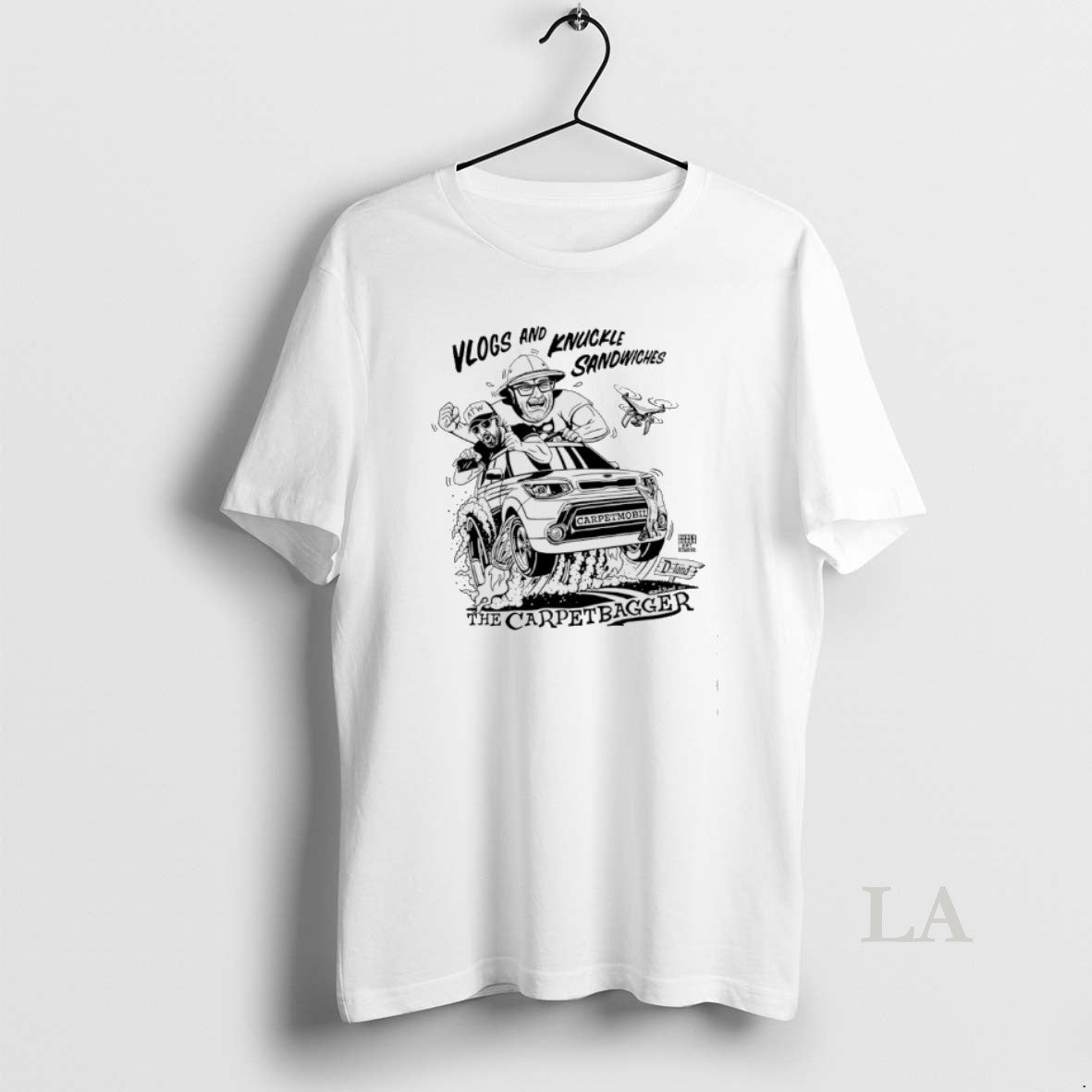 Original The Carpetbagger Vlogs And Knuckle - Adult & Kids T-Shirts, Sweatshirts & Hoodies apparel design preview 1