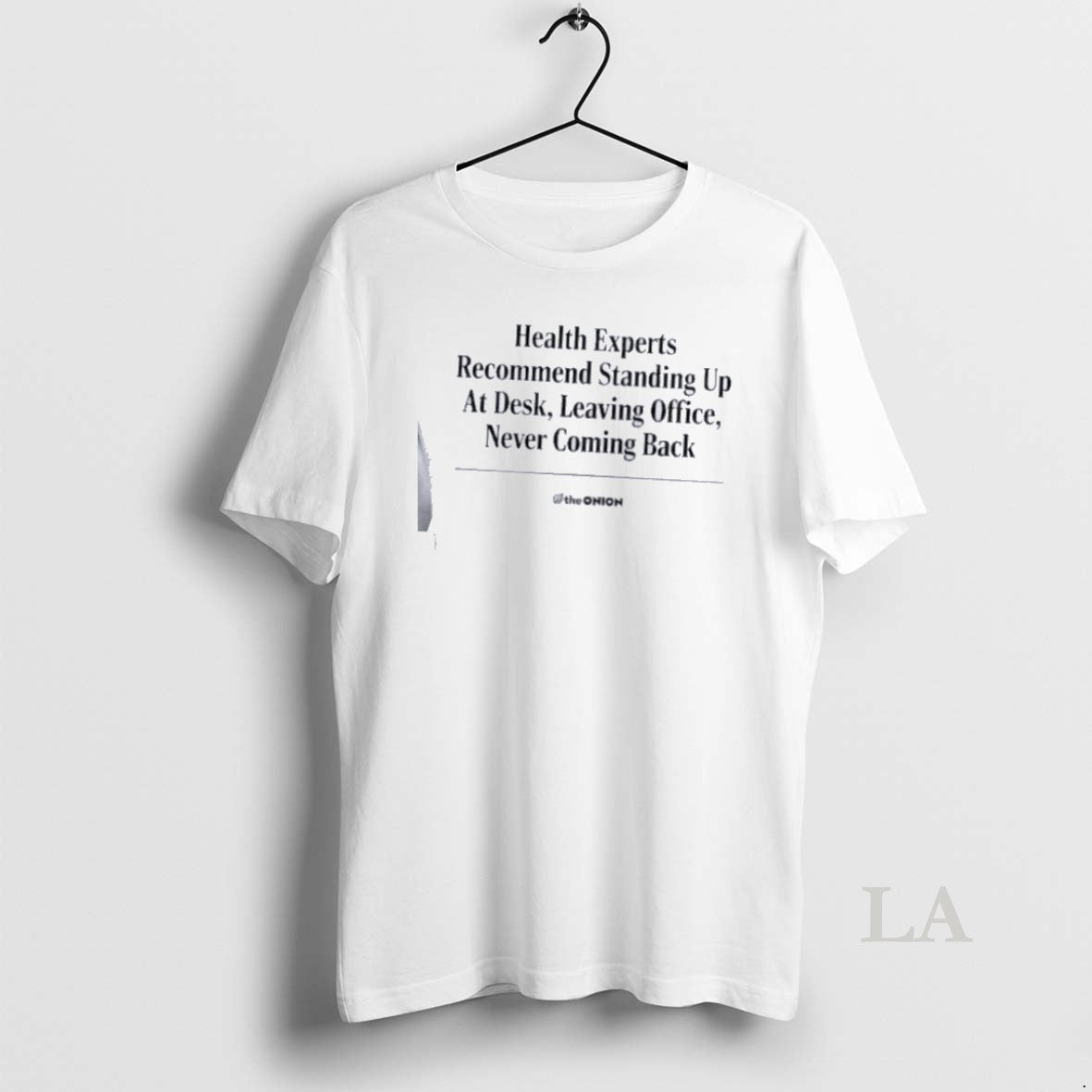 Original The Onion Health Experts Recommend Standing - Adult & Kids T-Shirts, Sweatshirts & Hoodies apparel design preview 1