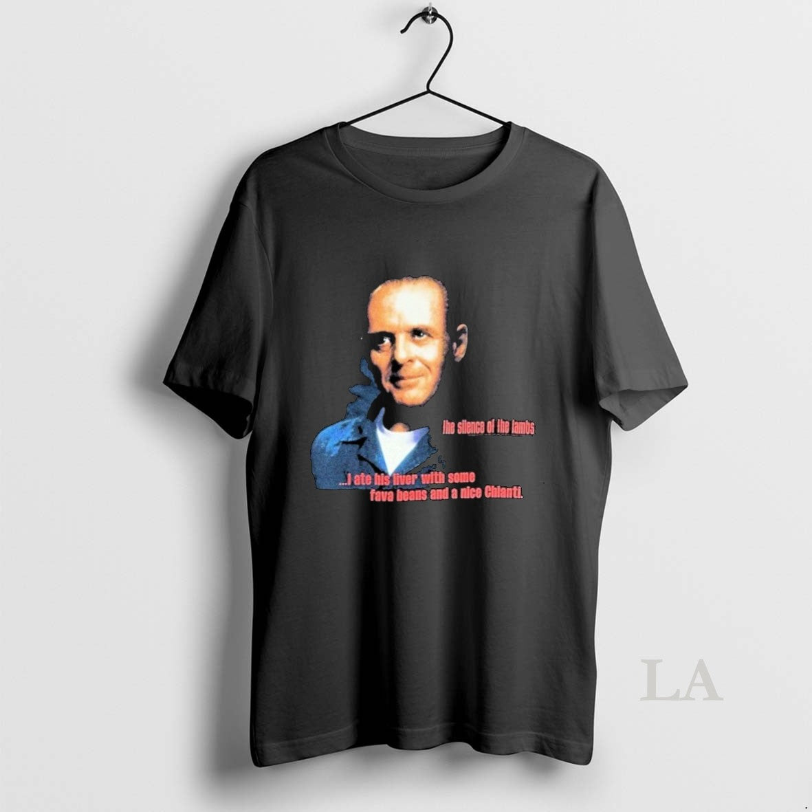 Original The Silence Of Lambs I Ate His Liver With - Adult & Kids T-Shirts, Sweatshirts & Hoodies apparel design preview 1