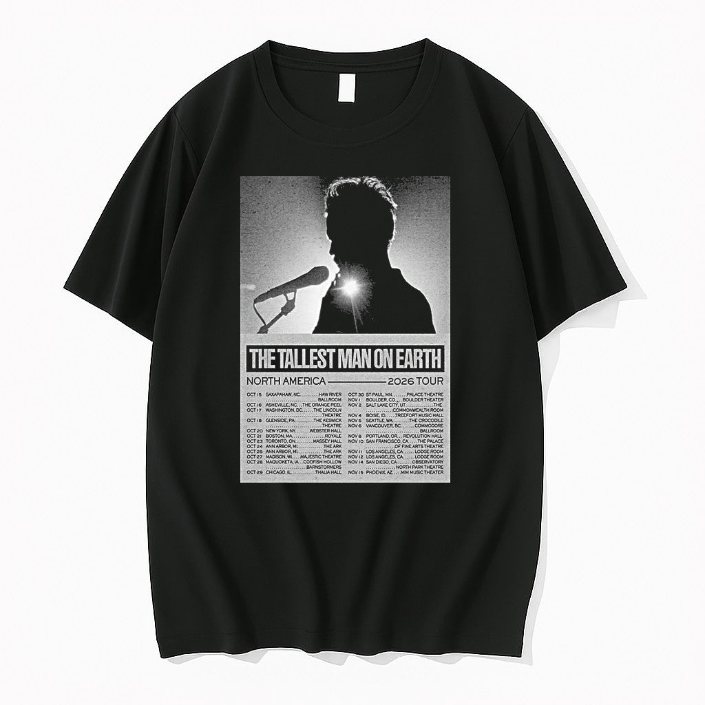 Original The Tallest Man On Earth Summer Tour 2026 1 - Adult & Kids T-Shirts, Sweatshirts & Hoodies apparel design preview 1