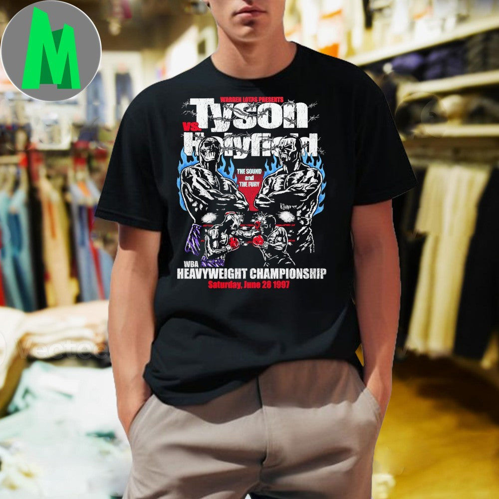 Original Tyson vs Holyfield Boxing Match Graphic - Adult & Kids T-Shirts, Sweatshirts & Hoodies apparel design preview 1