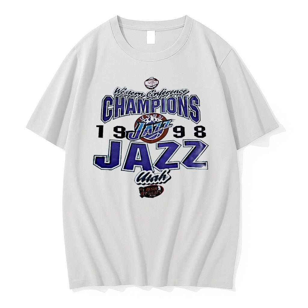 Original Utah Jazz 1998 Western Conference Champions - Adult & Kids T-Shirts, Sweatshirts & Hoodies apparel design preview 1