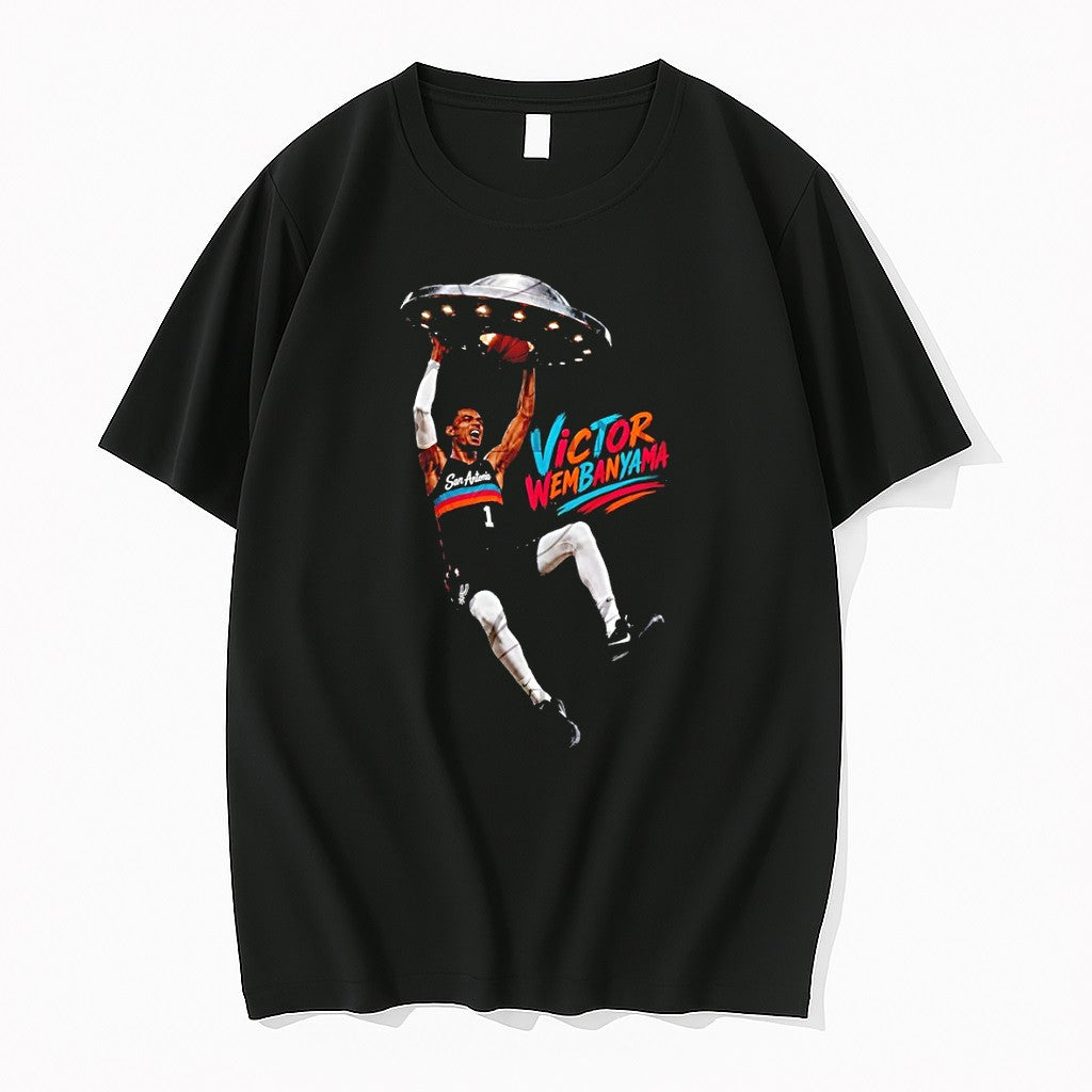 Original Victor Wembanyama 1 San Antonio Spurs Ufo - Adult & Kids T-Shirts, Sweatshirts & Hoodies apparel design preview 1