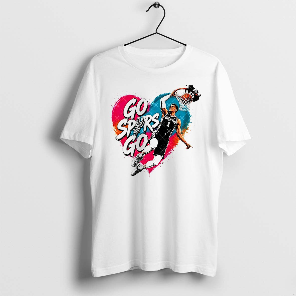 Original Victor Wembanyama Go Spurs San Antonio - Adult & Kids T-Shirts, Sweatshirts & Hoodies apparel design preview 1