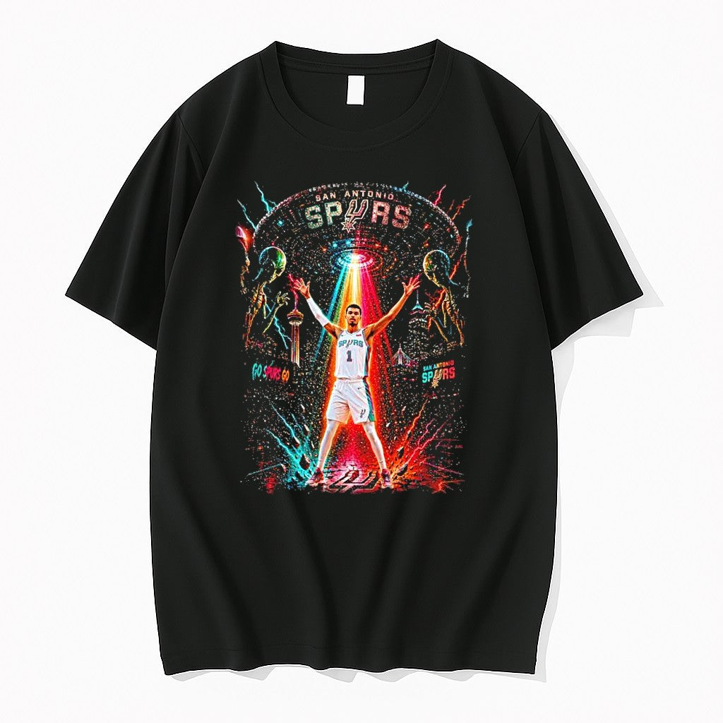 Original Victor Wembanyama San Antonio Spurs Ufo - Adult & Kids T-Shirts, Sweatshirts & Hoodies apparel design preview 1