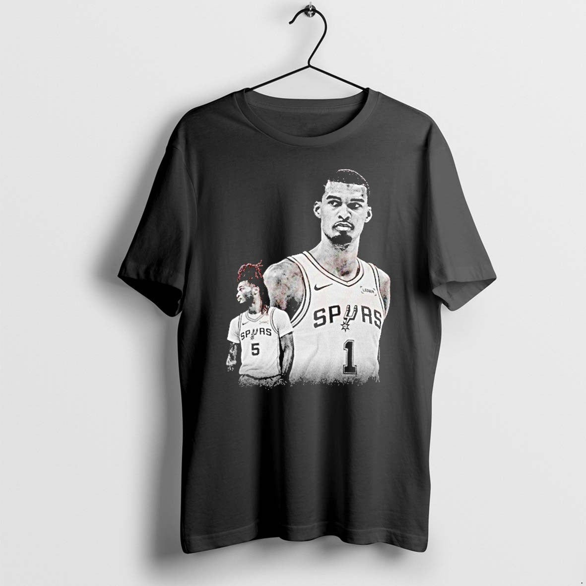 Original Victor Wembanyama And Stephon Castle Area 51 - Adult & Kids T-Shirts, Sweatshirts & Hoodies apparel design preview 1