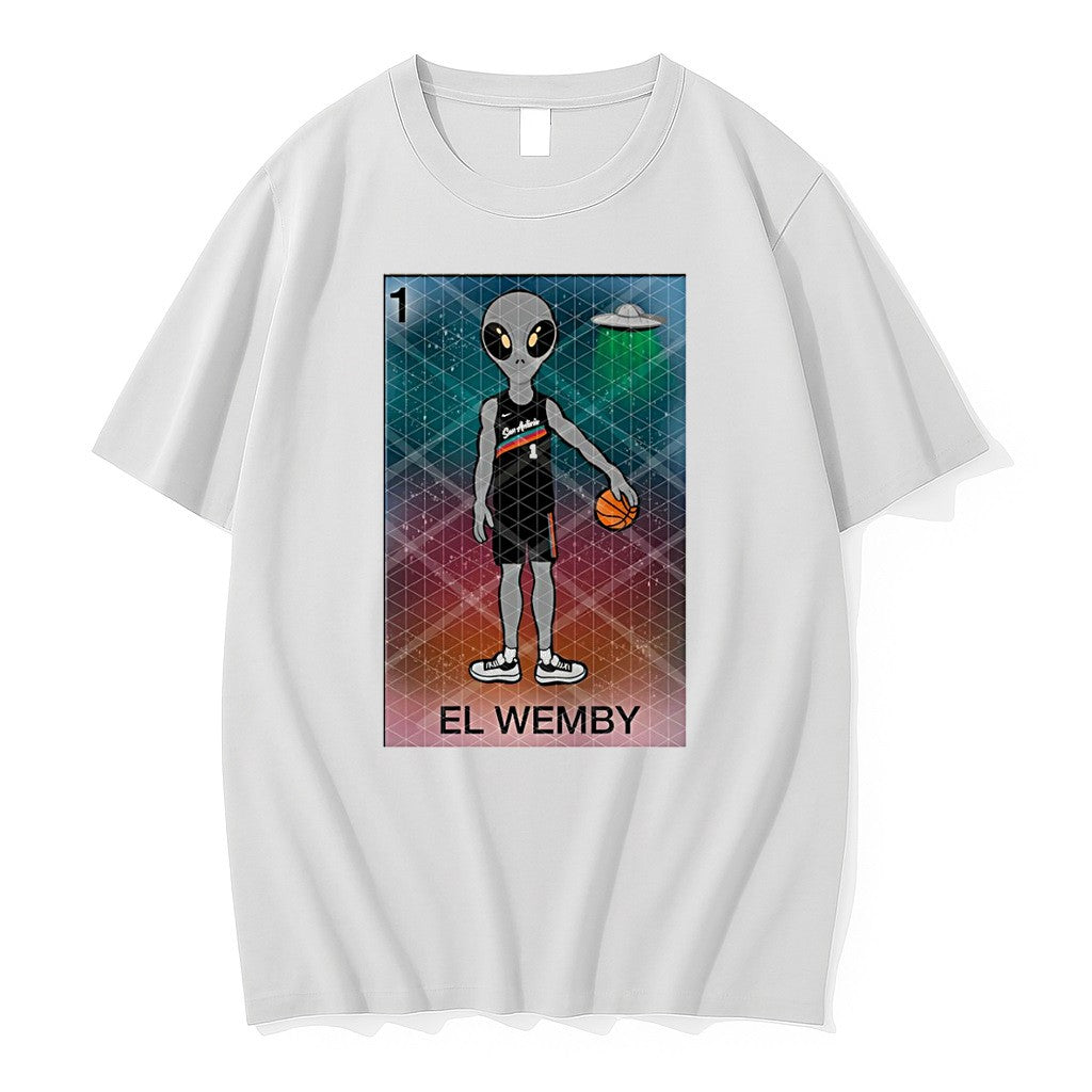 Original Victor Wembanyama X Alien Ufo El Wemby San - Adult & Kids T-Shirts, Sweatshirts & Hoodies apparel design preview 1