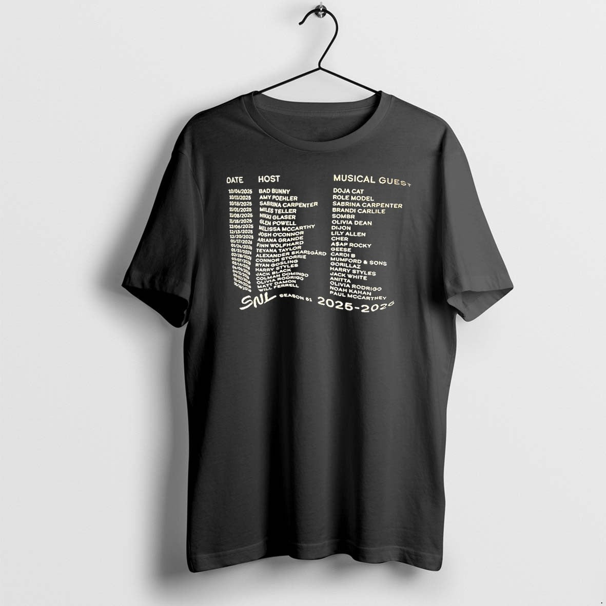 Original Vintage Snl Season 51 Fictional Hosts - Adult & Kids T-Shirts, Sweatshirts & Hoodies apparel design preview 1