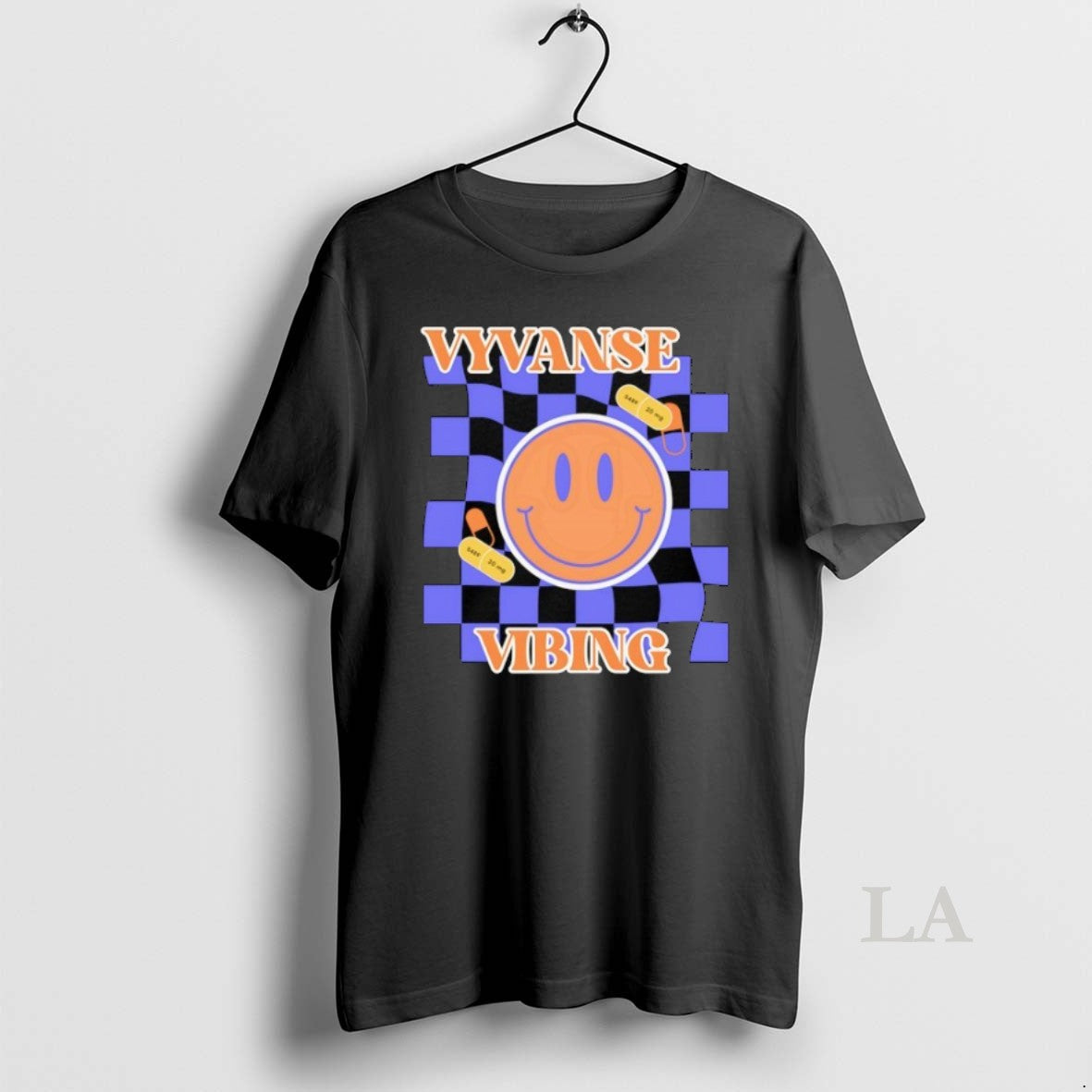 Original Vyvanse Vibing Smile Emoji - Adult & Kids T-Shirts, Sweatshirts & Hoodies apparel design preview 1