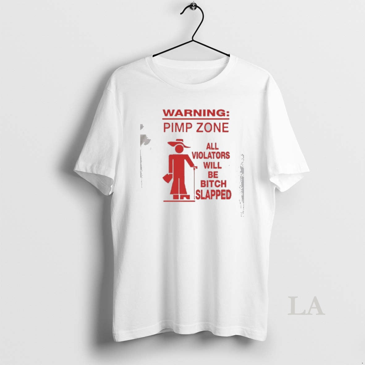 Original Warning Pimp Zone All Violators Bitch - Adult & Kids T-Shirts, Sweatshirts & Hoodies apparel design preview 1