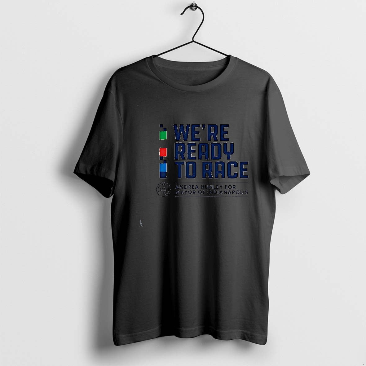 Original We Are Ready To Race Andrea Hunley For Mayor - Adult & Kids T-Shirts, Sweatshirts & Hoodies apparel design preview 1
