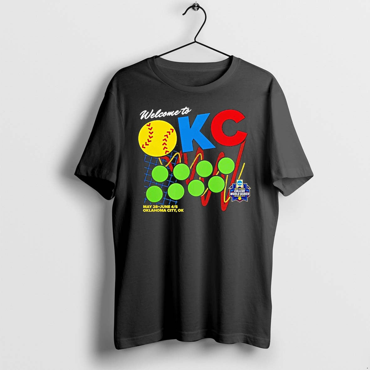 Original Welcome Yo Okc Ncaa Womens College World - Adult & Kids T-Shirts, Sweatshirts & Hoodies apparel design preview 1