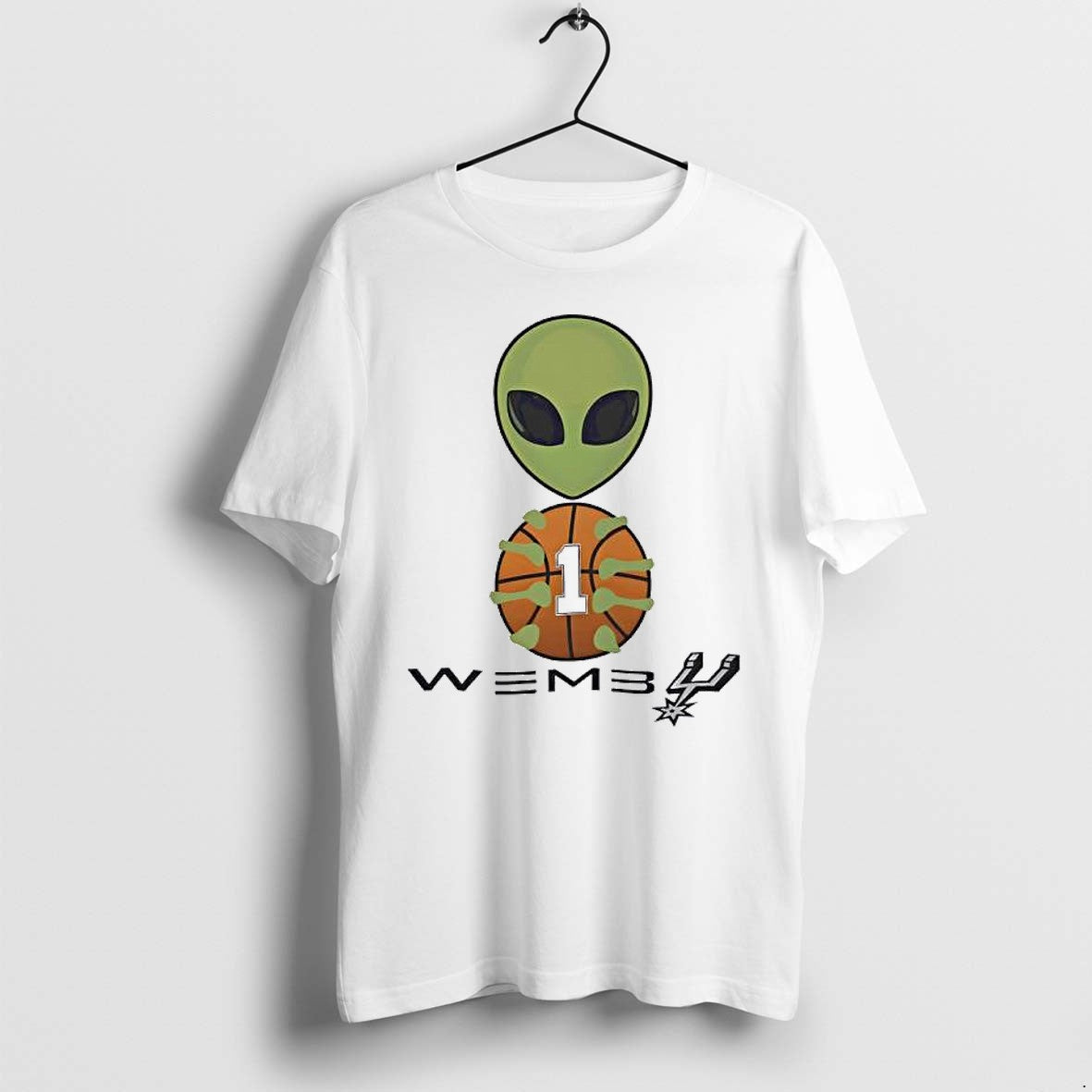 Original Wemby Alien Basketball Victor Wembanyama San - Adult & Kids T-Shirts, Sweatshirts & Hoodies apparel design preview 1
